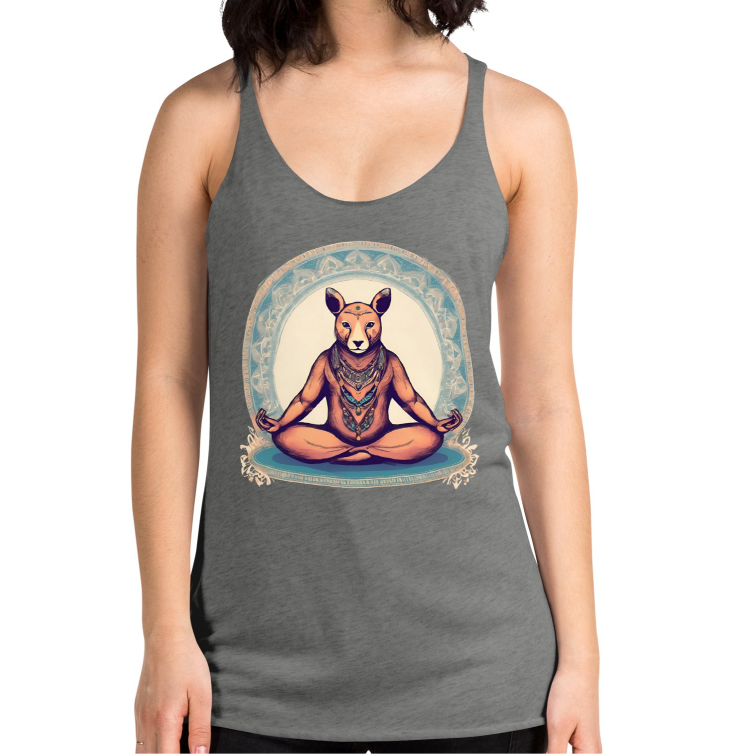 Downward Devo-Streamlined Racerback Workout Tank Top