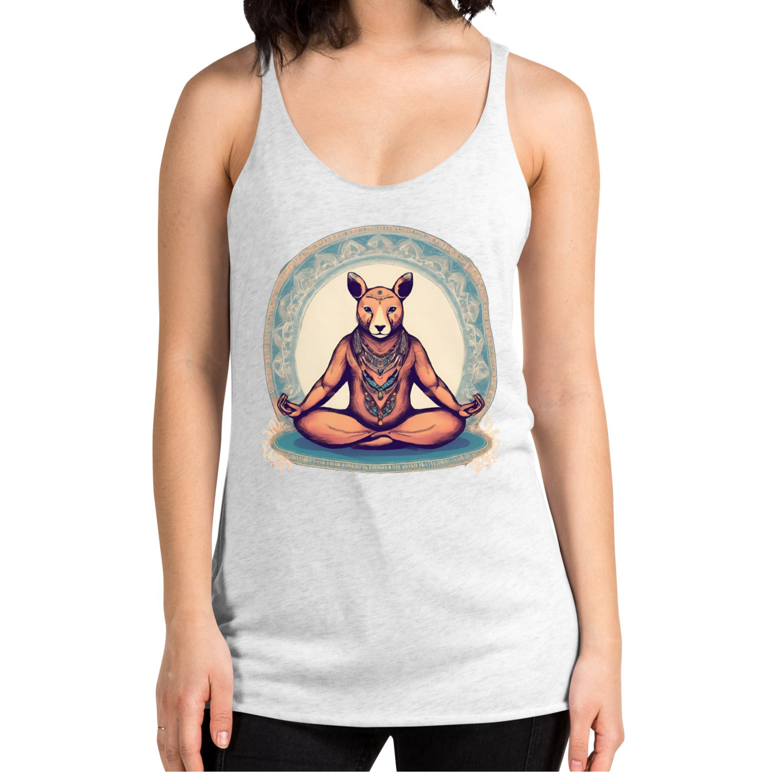 Downward Devo-Streamlined Racerback Workout Tank Top