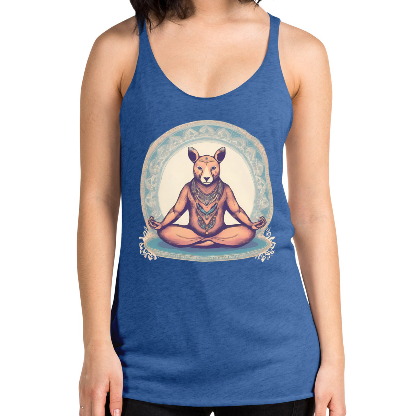 Downward Devo-Streamlined Racerback Workout Tank Top