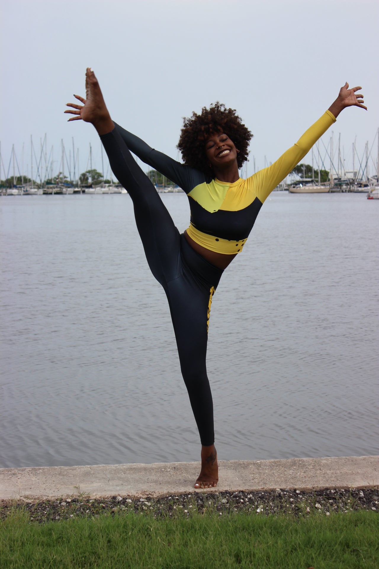 Lovin Hearts Print Eco Friendly Workout Leggings with pockets