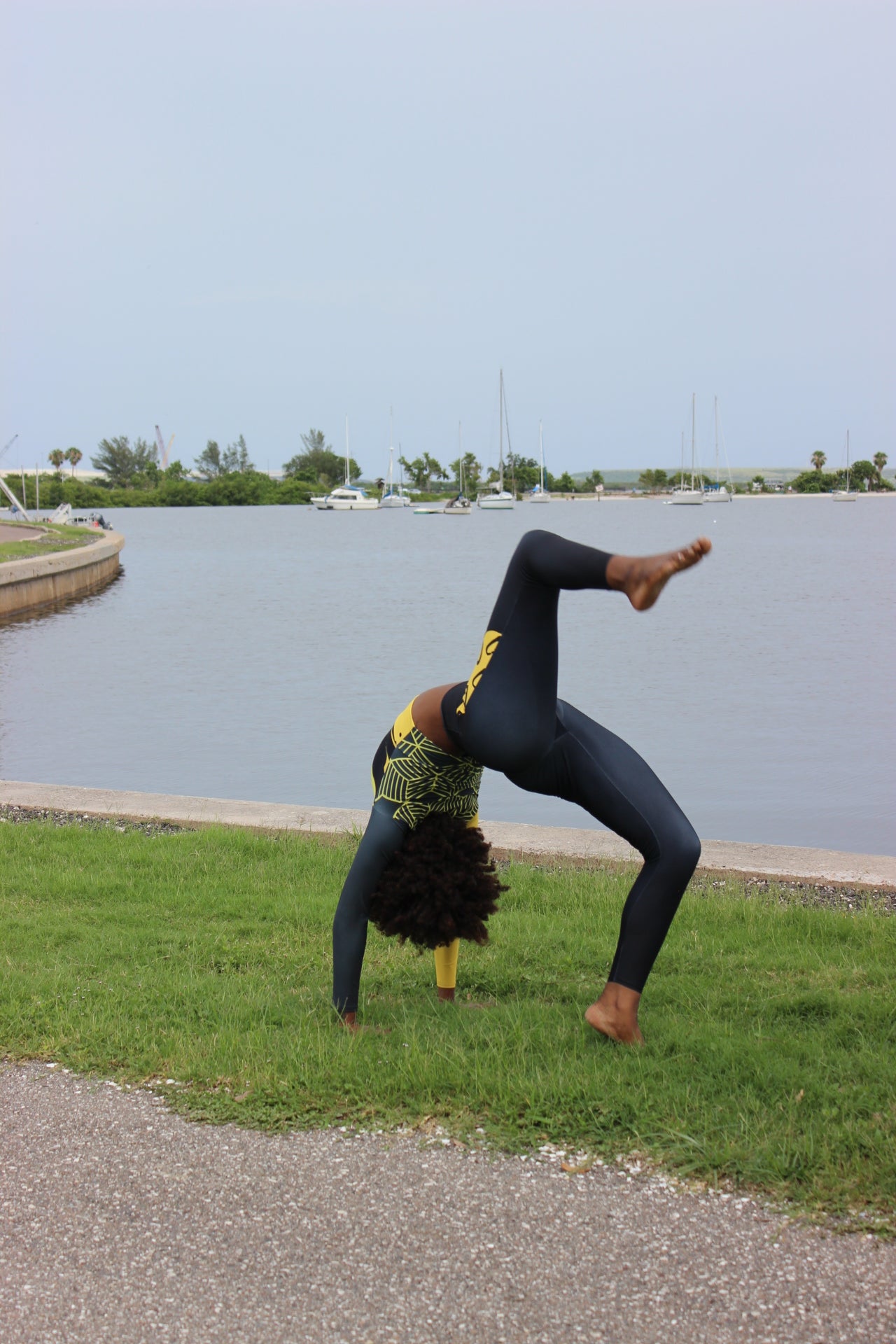 Lovin Hearts Print Eco Friendly Workout Leggings with pockets