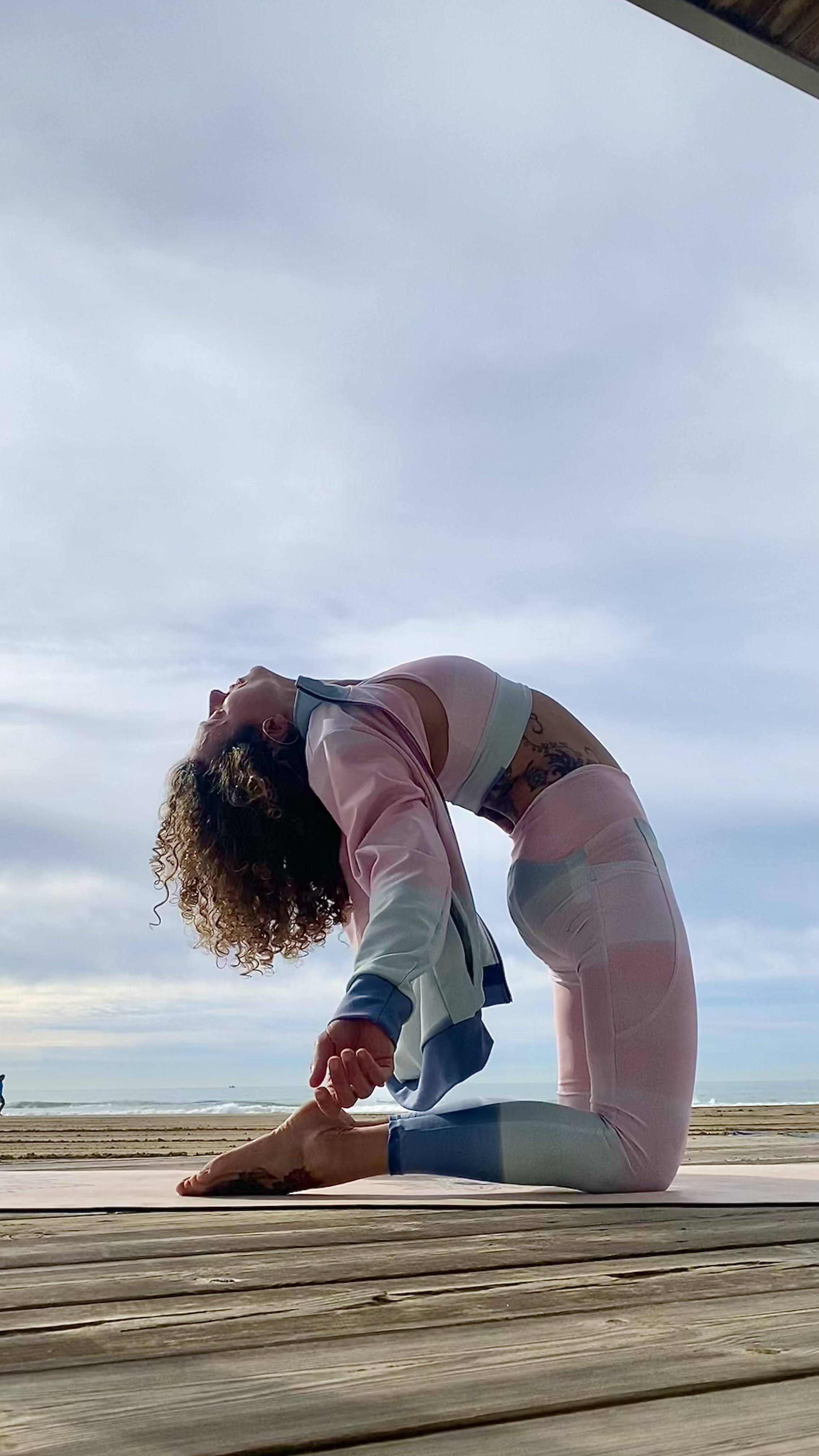 Serene Pink Prayers High Waisted Eco Friendly Leggings with Pockets