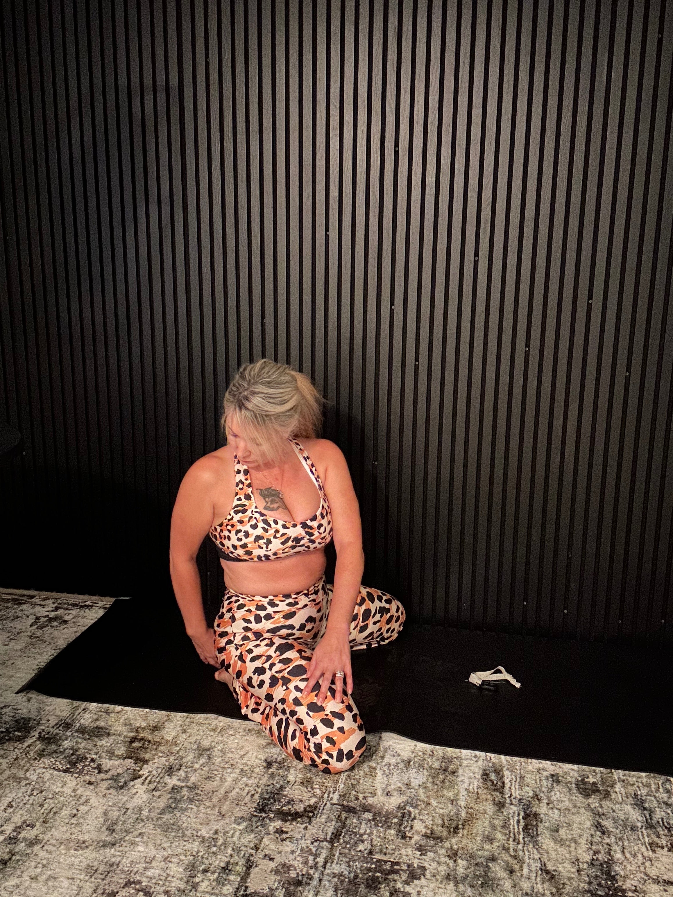 Savage Cheetah Animal Print Sports Bra