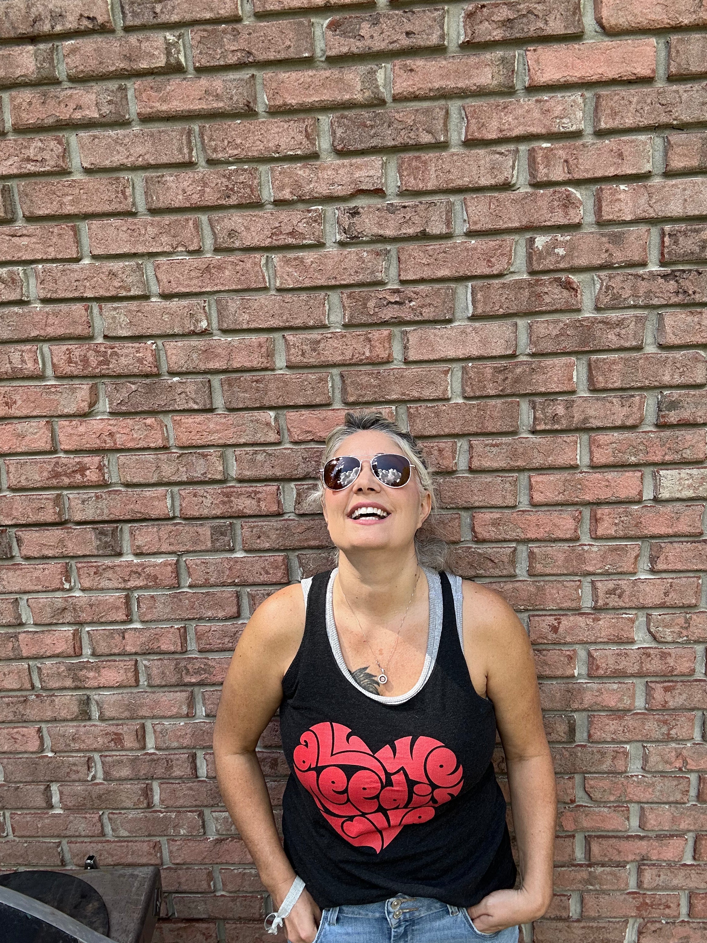 All We Need is Love Women's Racerback Tank