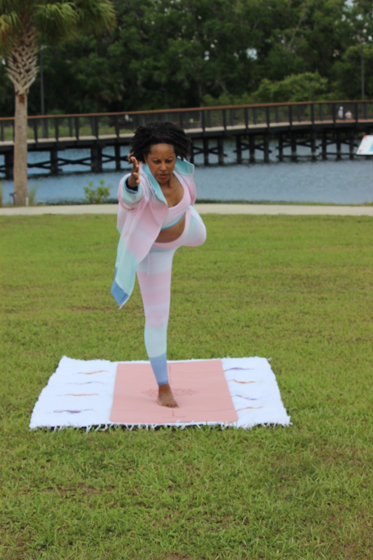 Serene Pink Prayers-Sustainable Relaxed-Fit Jacket with Cozy Brushed Interior