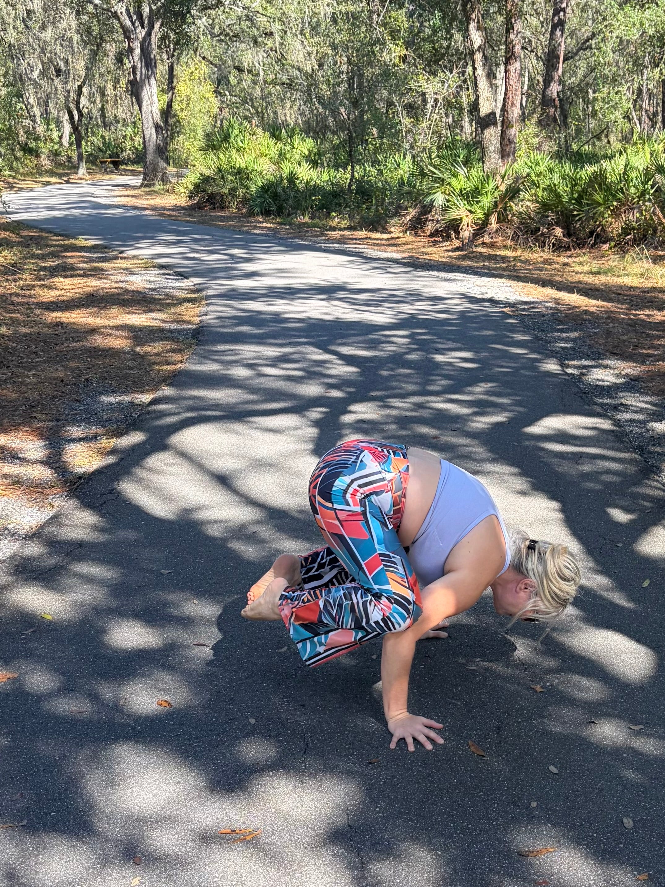 Tribal Bloom  Abstract Women's Eco Flare Leggings