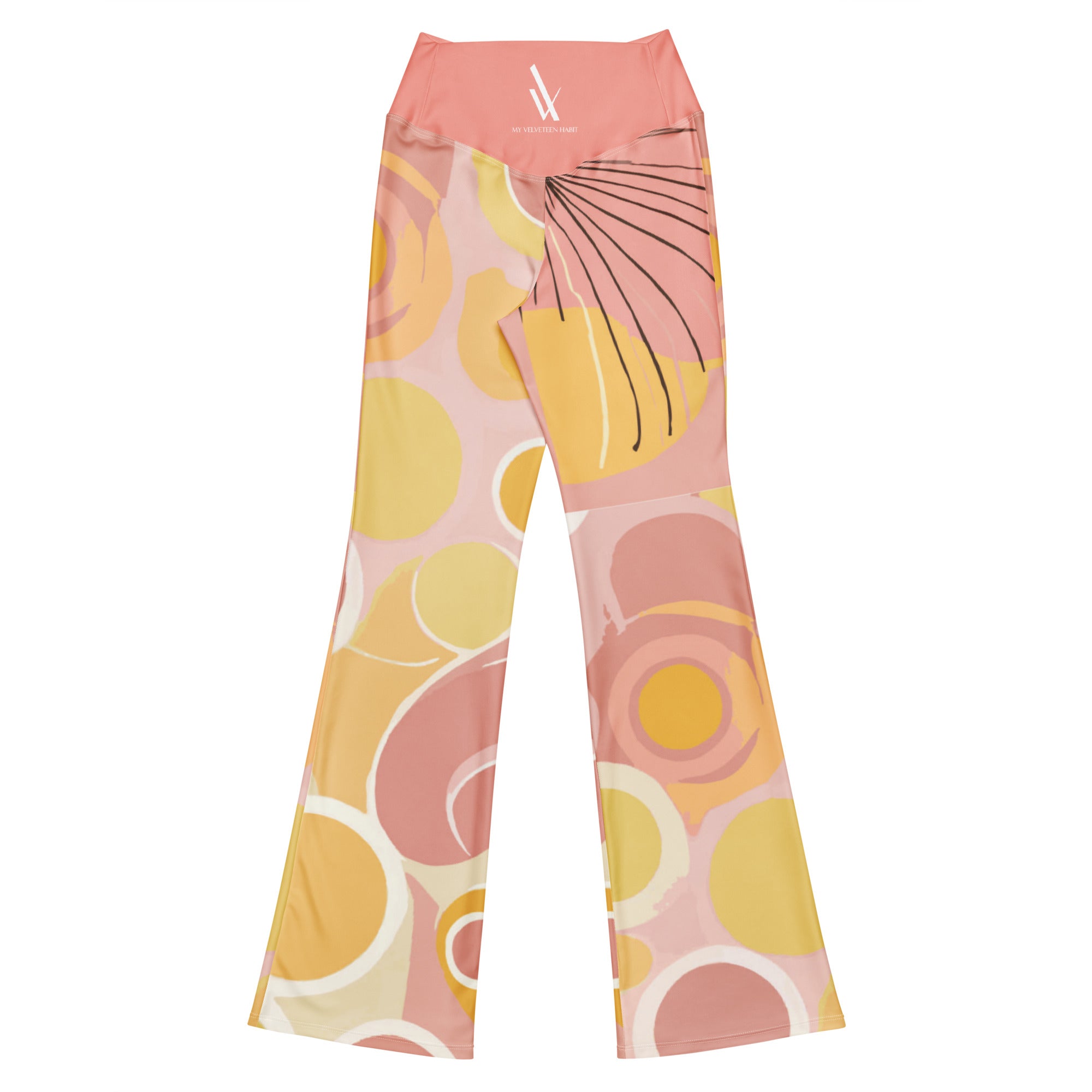 Sweet Sol Bubbles and Flowers Yoga Flare Leggings