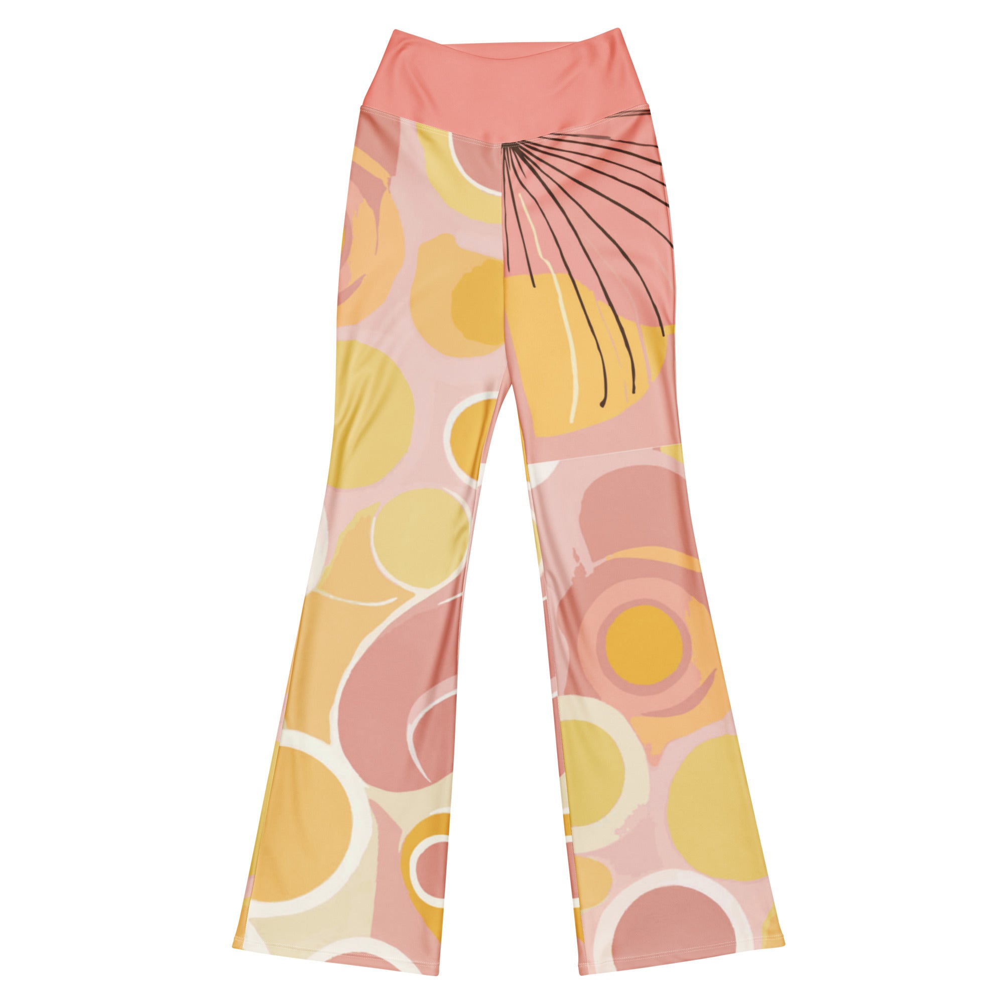 Sweet Sol Bubbles and Flowers Yoga Flare Leggings