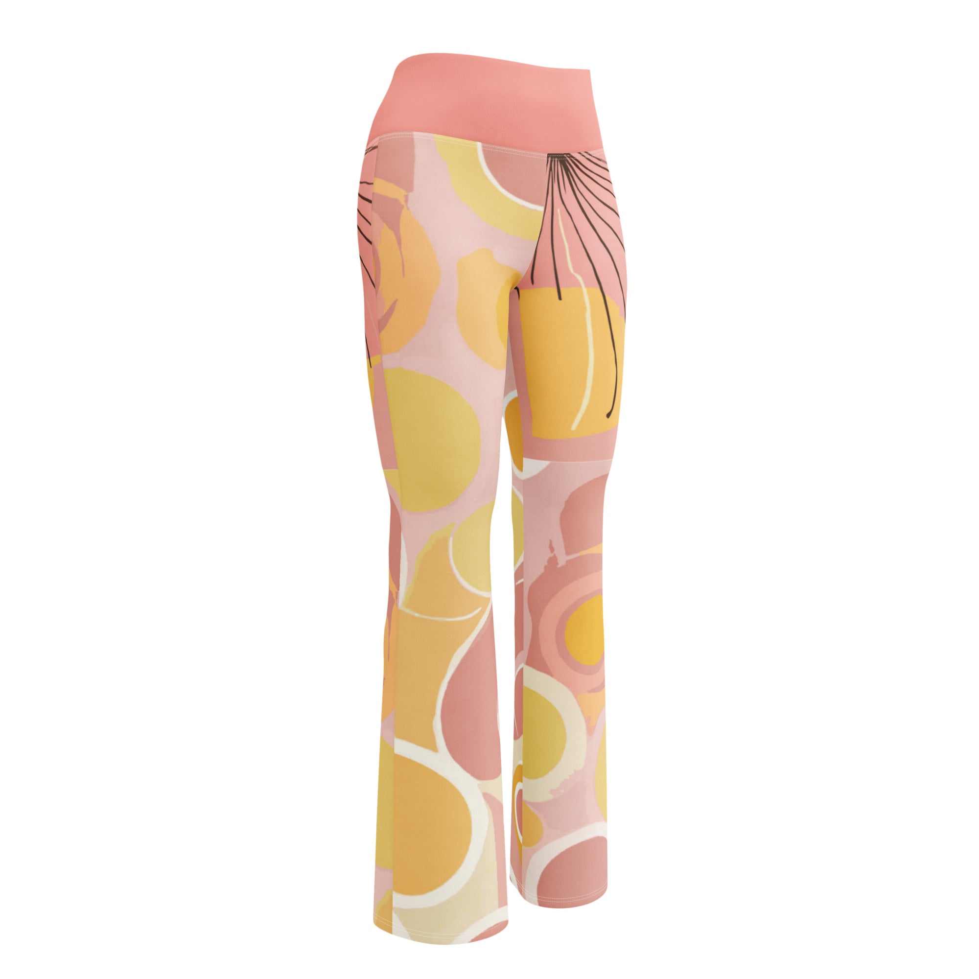 Sweet Sol Bubbles and Flowers Yoga Flare Leggings