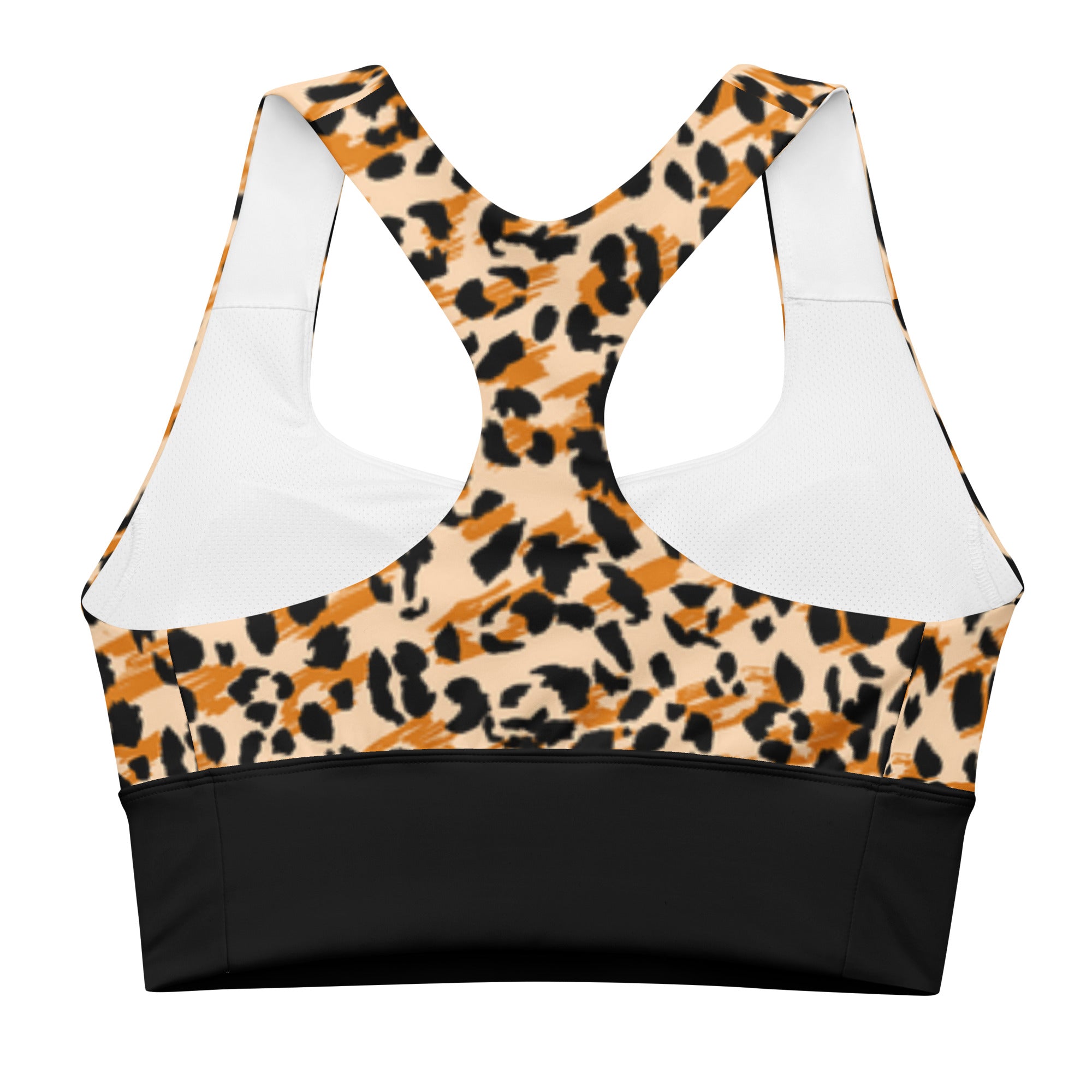 Savage Cheetah Animal Print Recycled Full Support Sports Bra