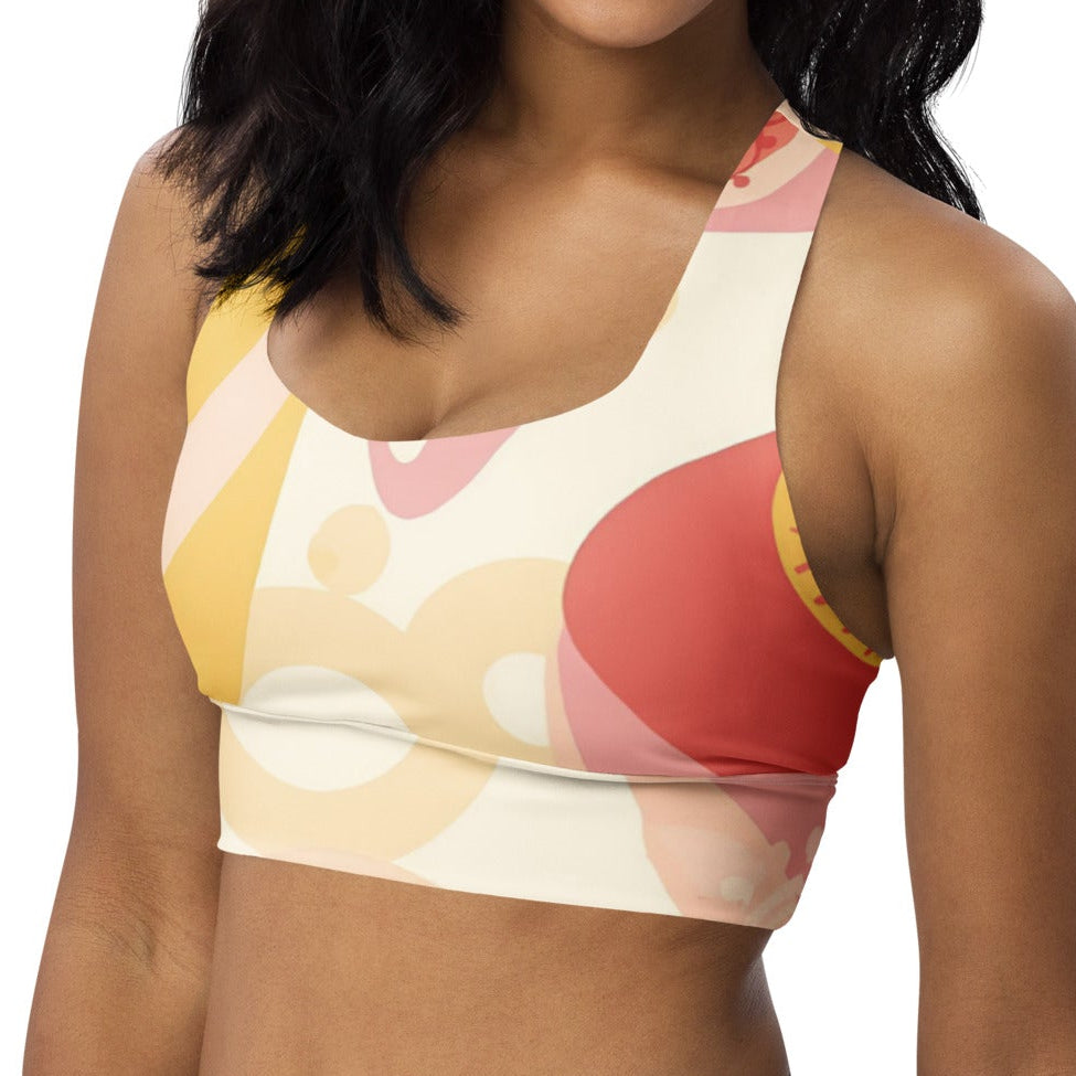 Sweet Sol Yoga Sports Bra – Bubbles & Flowers